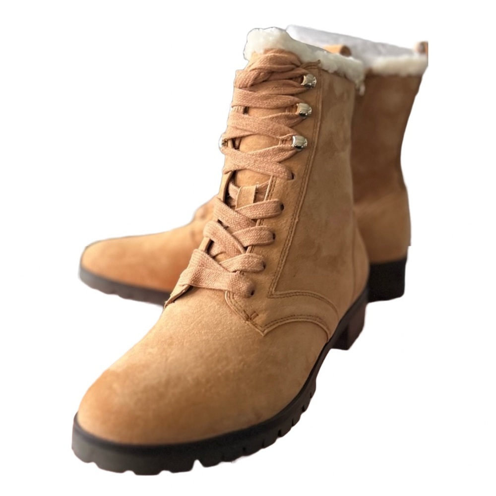 NWT NIB Kate Spade Raegan Faux Shearling Lined Lug Sole Boot Size 7